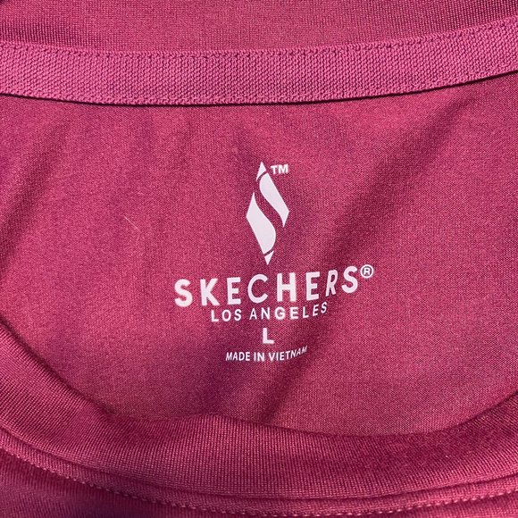 NWOT Skechers Los Angeles Purple Women’s Long Sleeve Shirt Large - Picture 2 of 6